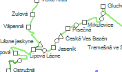 Česká Ves Bazén szolgálati hely helye a térképen