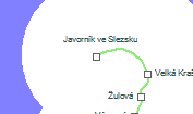 Javorník ve Slezsku szolgálati hely helye a térképen