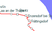 Enzersdorf bei Staatz szolgálati hely helye a térképen