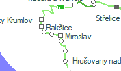 Miroslav szolgálati hely helye a térképen