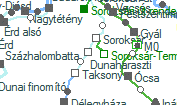 Dunaharaszti szolgálati hely helye a térképen