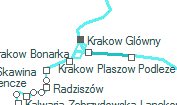 Krakow Plaszow szolglati hely helye a trkpen