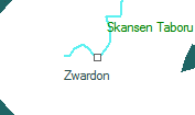 Zwardon szolglati hely helye a trkpen