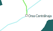Orsa-Centrlnaja szolglati hely helye a trkpen