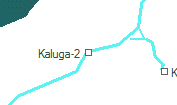 Kaluga-2 szolglati hely helye a trkpen