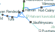 Hatvani kavicsbánya szolgálati hely helye a térképen