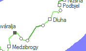 Paraszt-Dubova szolgálati hely helye a térképen