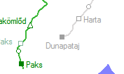 Dunapataj szolgálati hely helye a térképen