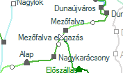 Mezfalva elgazs szolglati hely helye a trkpen