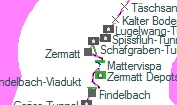 Zermatt szolgálati hely helye a térképen