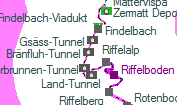 Bränfluh-Tunnel szolgálati hely helye a térképen