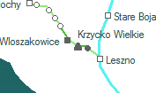 Krzycko Wielkie szolgálati hely helye a térképen