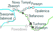 Stefanowo szolgálati hely helye a térképen