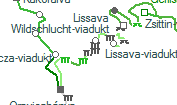 Rakovicza-viadukt szolgálati hely helye a térképen