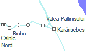 Valea Paltinisului szolgálati hely helye a térképen