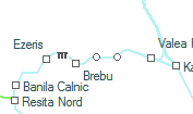 Valeadeni szolgálati hely helye a térképen