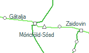 Móricföld-Sósd szolgálati hely helye a térképen
