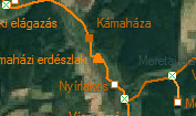Kámaházi erdészlak szolgálati hely helye a térképen