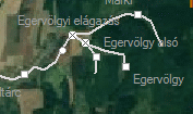 Egervölgy alsó szolgálati hely helye a térképen