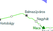 Balmazújváros szolgálati hely helye a térképen