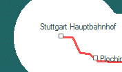 Stuttgart Hauptbahnhof szolglati hely helye a trkpen