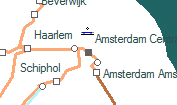 Amsterdam Centraal szolglati hely helye a trkpen