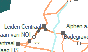 Leiden Centraal szolglati hely helye a trkpen