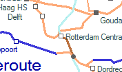 Rotterdam Centraal szolglati hely helye a trkpen