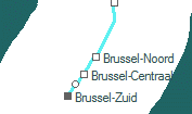 Brussel-Noord szolglati hely helye a trkpen