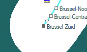 Brussel-Zuid szolglati hely helye a trkpen