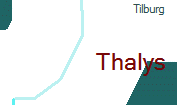 Thalys szolglati hely helye a trkpen