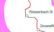 Weissenbach-St. Gallen szolglati hely helye a trkpen