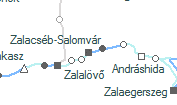 Zalacsb-Salomvr szolglati hely helye a trkpen