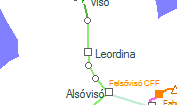 Leordina szolgálati hely helye a térképen