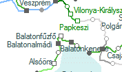 Balatonfűzfő szolgálati hely helye a térképen