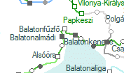 Balatonalmádi szolgálati hely helye a térképen