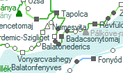 Badacsonytomaj szolglati hely helye a trkpen