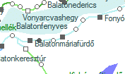 Balatonfenyves szolgálati hely helye a térképen