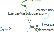 Egervár-Vasboldogasszony szolgálati hely helye a térképen