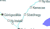 Sóstóhegy szolgálati hely helye a térképen