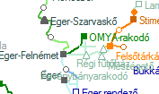 A vonalszakasz helye a t�rk�pen