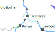 Tatabánya szolgálati hely helye a térképen