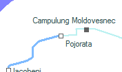 Pojorata szolgálati hely helye a térképen