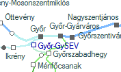 Gyr-Gyrvros szolglati hely helye a trkpen