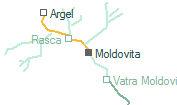 Moldovita szolgálati hely helye a térképen