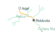 Rasca szolgálati hely helye a térképen