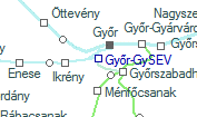 Győr-GySEV szolgálati hely helye a térképen