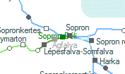 Sopron-Déli szolgálati hely helye a térképen