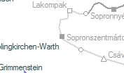 Sopronszentmárton szolgálati hely helye a térképen