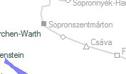 Vámosderecske-Sopronújlak szolgálati hely helye a térképen